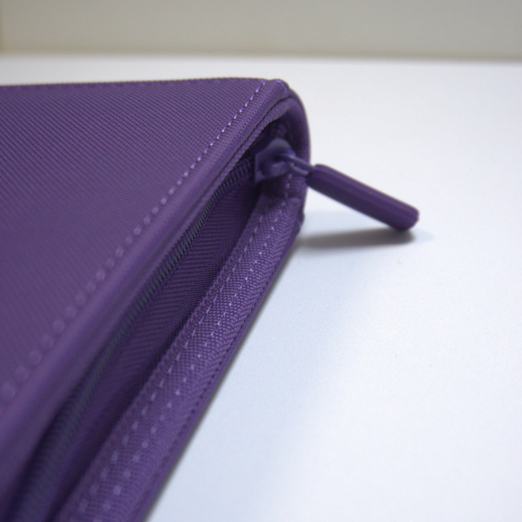 Detail of Holdiva 4-pocket zip binder zipper