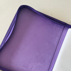 Holdiva purple 4-pocket toploader binder with white inner page for tcg and kpop photocard