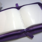 Detail view of Holdiva 1-pocket white page binder