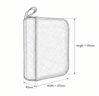 1 Pocket Card Binder for TCG, white pages, logo free - Gallery on the go